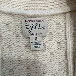 J. Crew Cream Wool Blend Men's Sweater